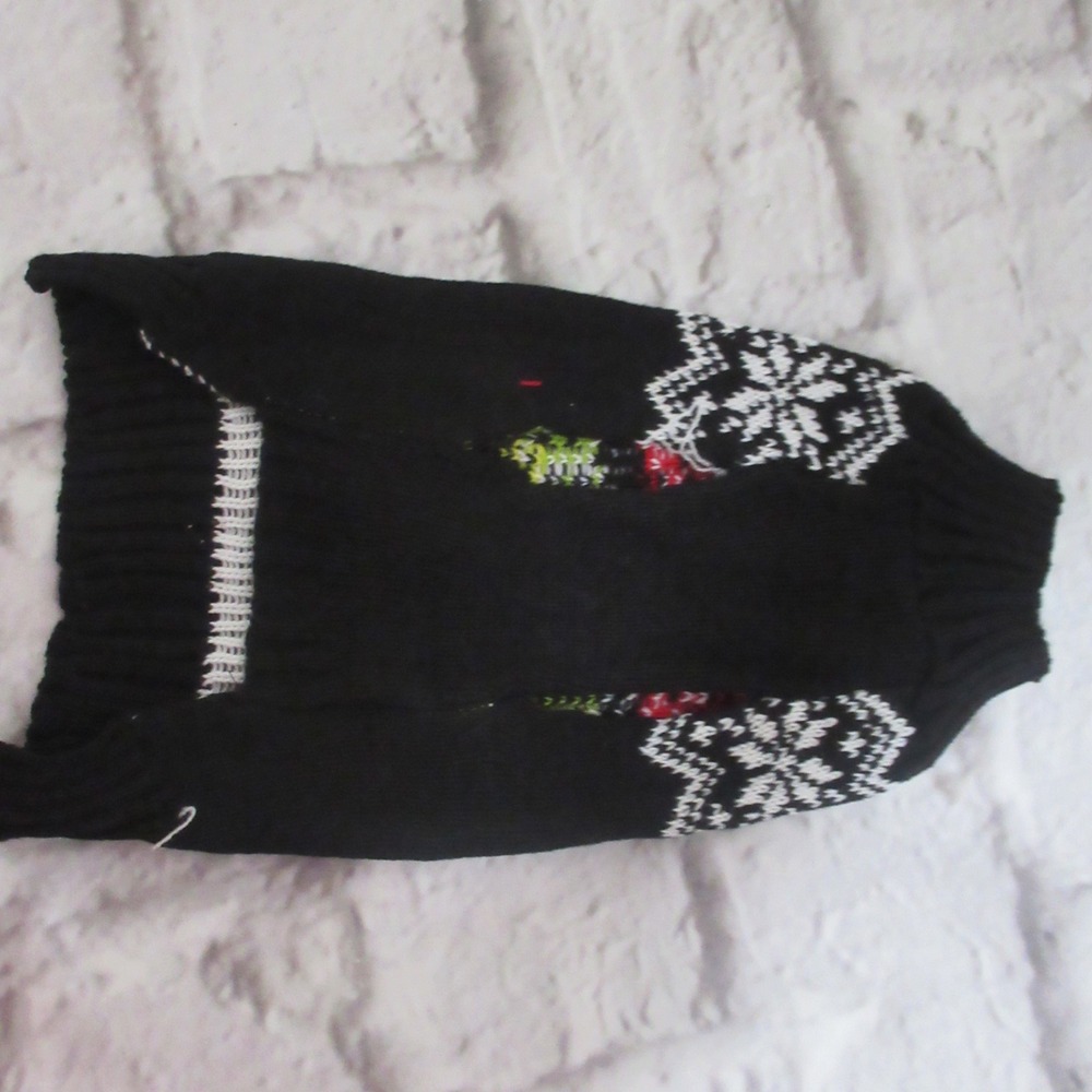 Dr. Seuss Grinch Dog Sweater Pet XS Black New Christmas Holiday Knit Apparel - Picture 5 of 6